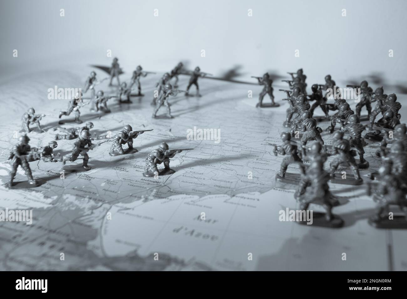 L'esercito ucraino è in guerra contro la Russia Foto Stock