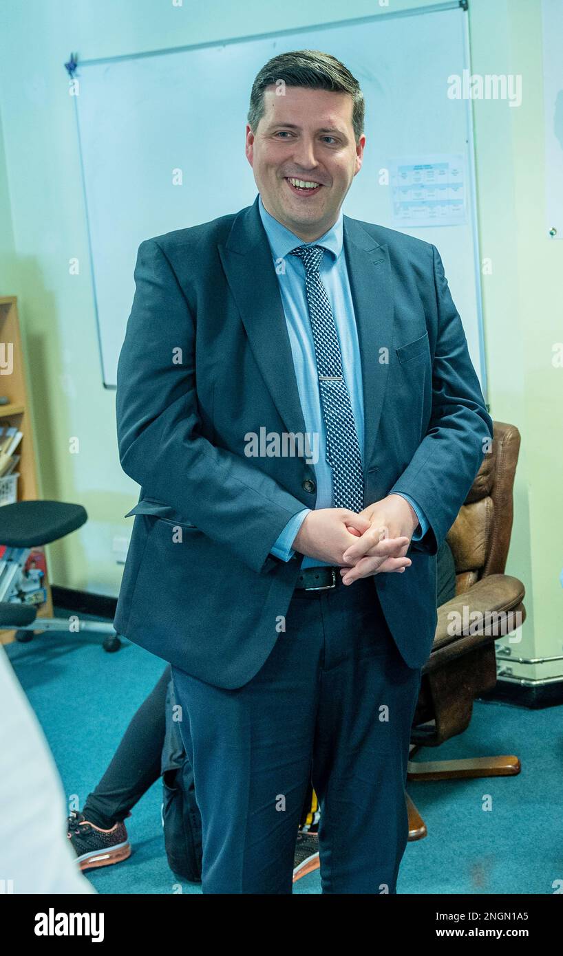 Jamie Hepburn Scottish National Party, MSP per Cumbernauld e Kilsyth Minister for Higher Education and Further Education, Youth Employment and Training Foto Stock