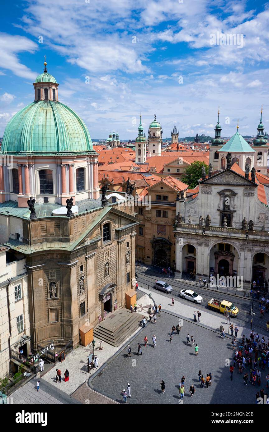 Praga Repubblica Ceca. San Francesco di Assisi chiesa Foto Stock