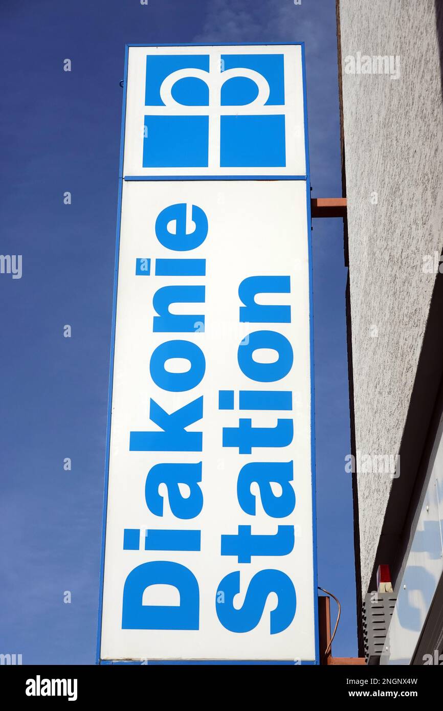 Symbolbild - Diakonie Station des Diakonie Deutschland – Evangelisches Werk für Diakonie und Entwicklung e.V. Foto Stock