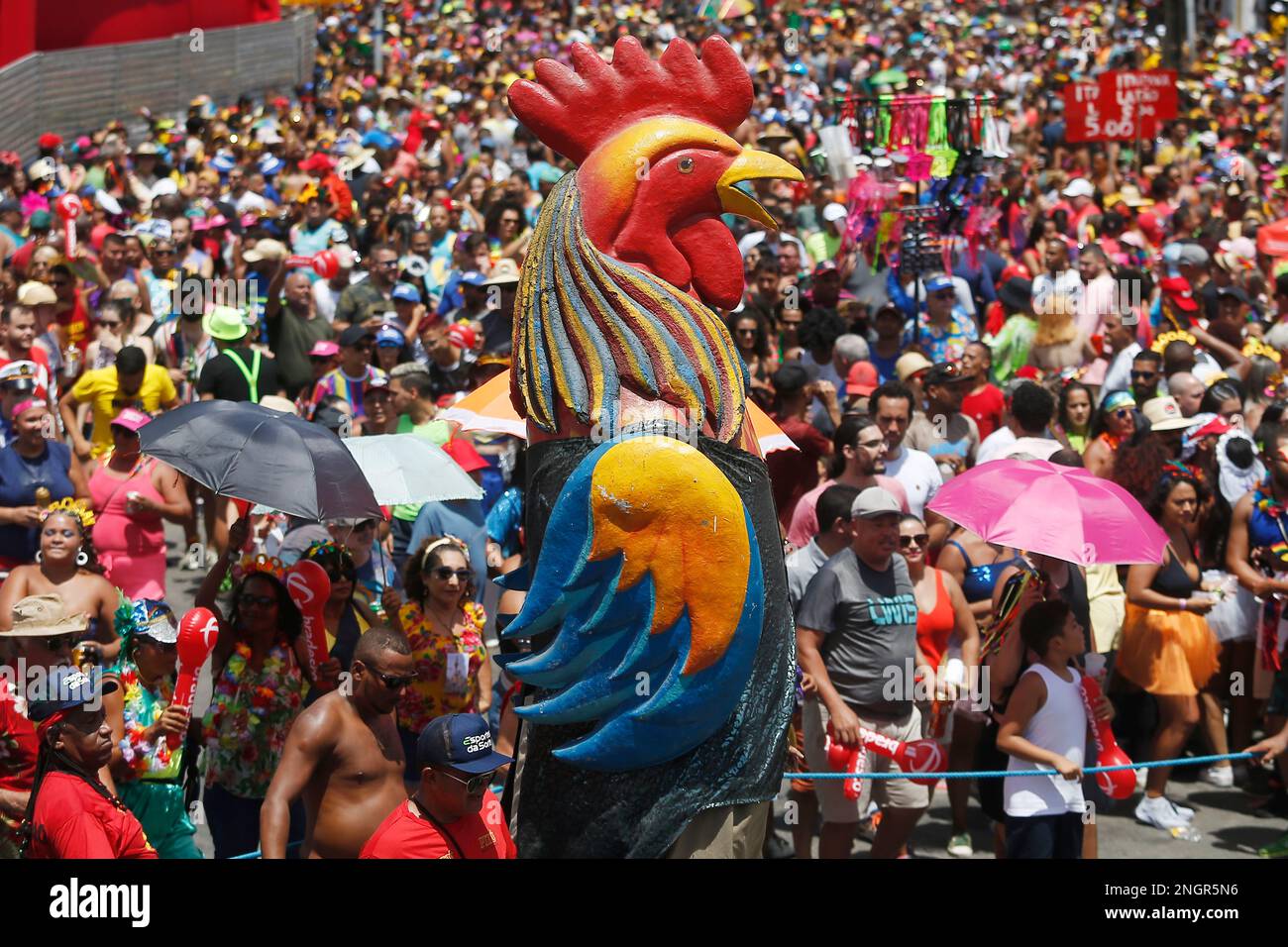 Recife, Brasile. 18th Feb, 2023. I festaioli partecipano al carnevale di Recife, Pernambuco, Brasile, 18 febbraio 2023. Credit: Lucio Tavora/Xinhua/Alamy Live News Foto Stock