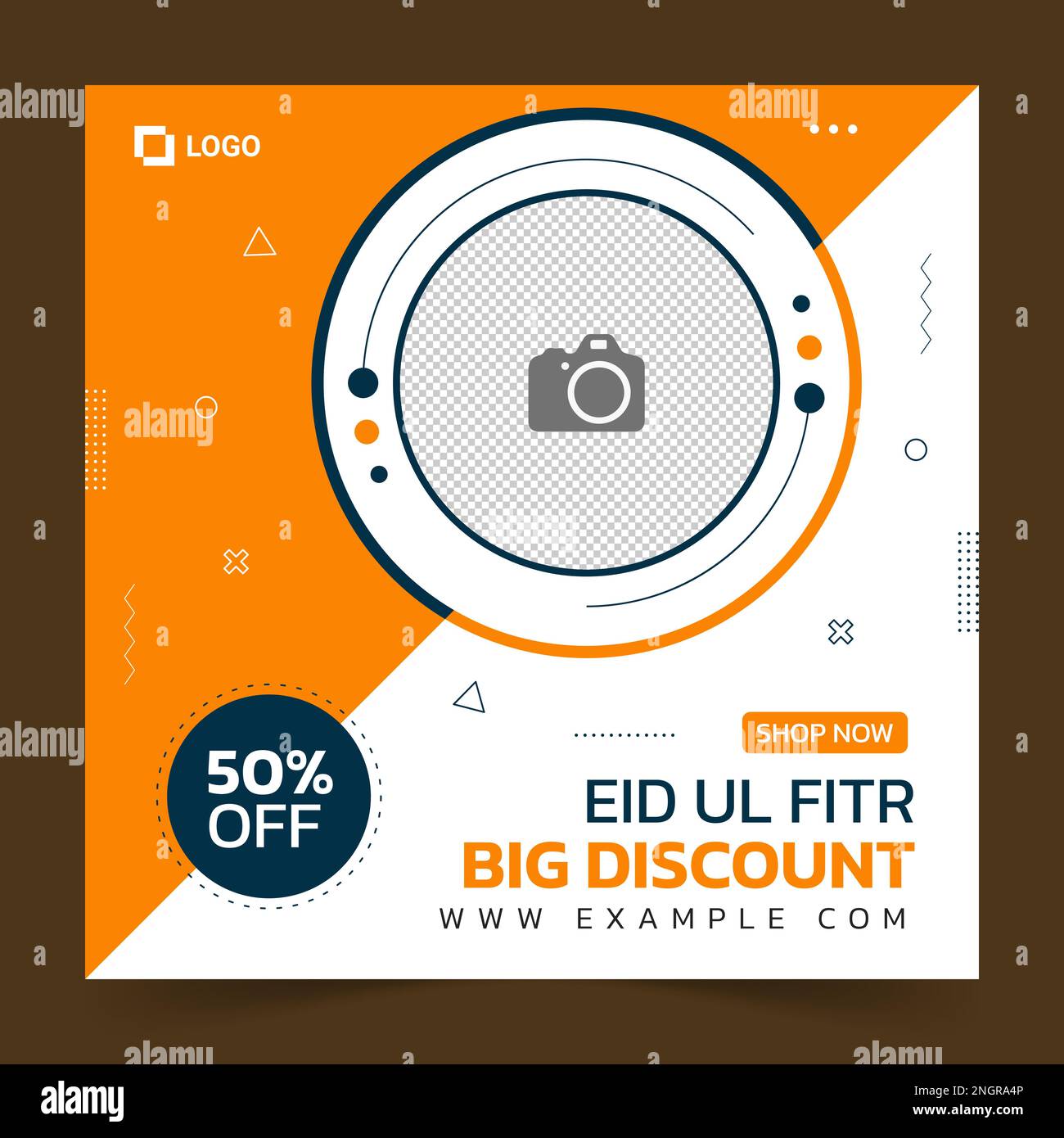 Editable Eid Fashion sale social media post modello e banner web Illustrazione Vettoriale