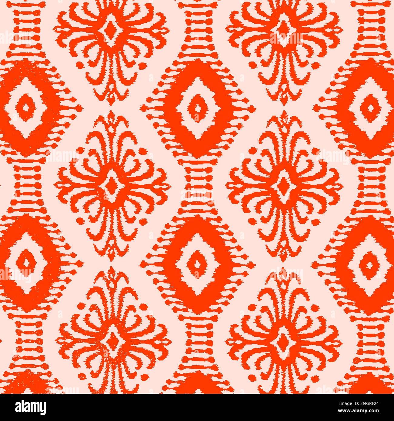 Ajrakh Pattern e Block Print Pattern e batik Print allovers Pattern tessile digitale di sfondo Foto Stock
