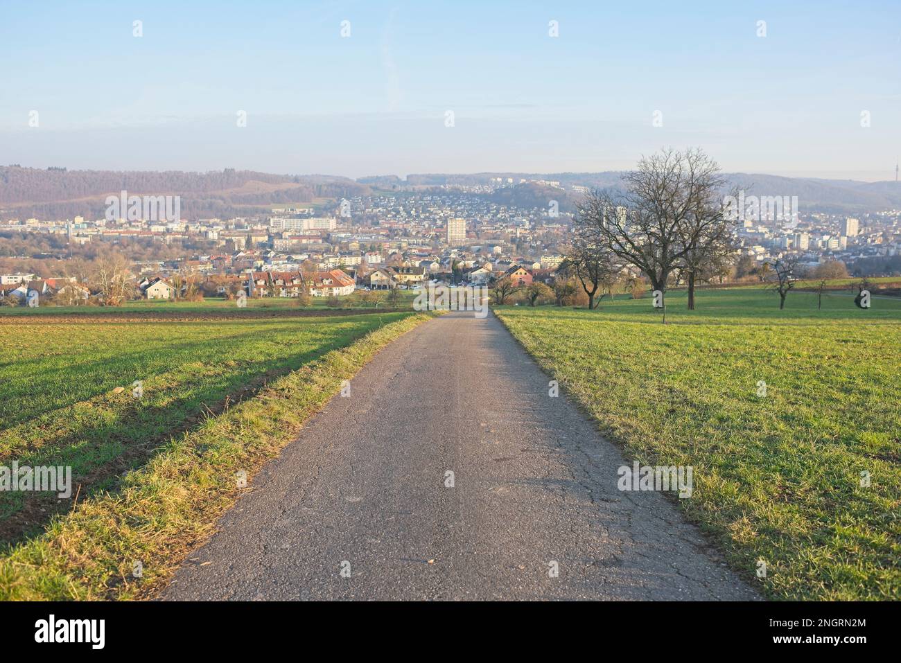 Lörrach, una piccola città della Germania meridionale Foto Stock