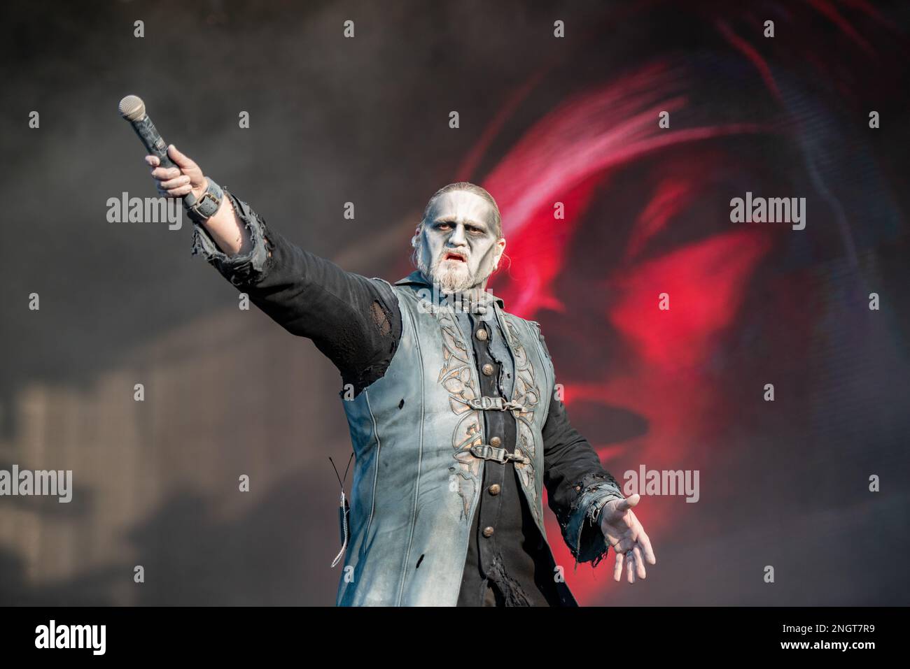 20 giugno 2019: Powerwolf si esibirà al festival Knotfest Meets Hellfest Foto Stock