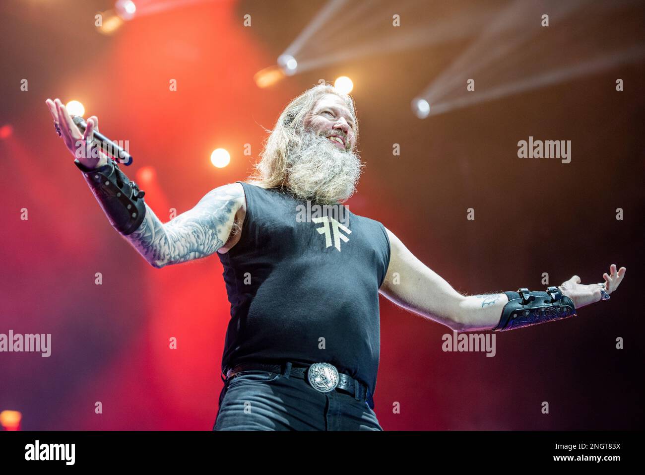 20 giugno 2019: Amon Amarth si esibirà al festival Knotfest Meets Hellfest Foto Stock