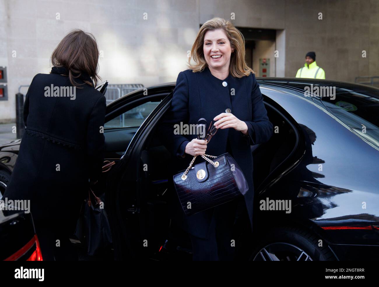 Londra, Regno Unito. 19th Feb, 2023. Penny Mordaunt, leader della Camera dei Comuni e Signore Presidente del Consiglio, presso gli studi della BBC Credit: Mark Thomas/Alamy Live News Foto Stock