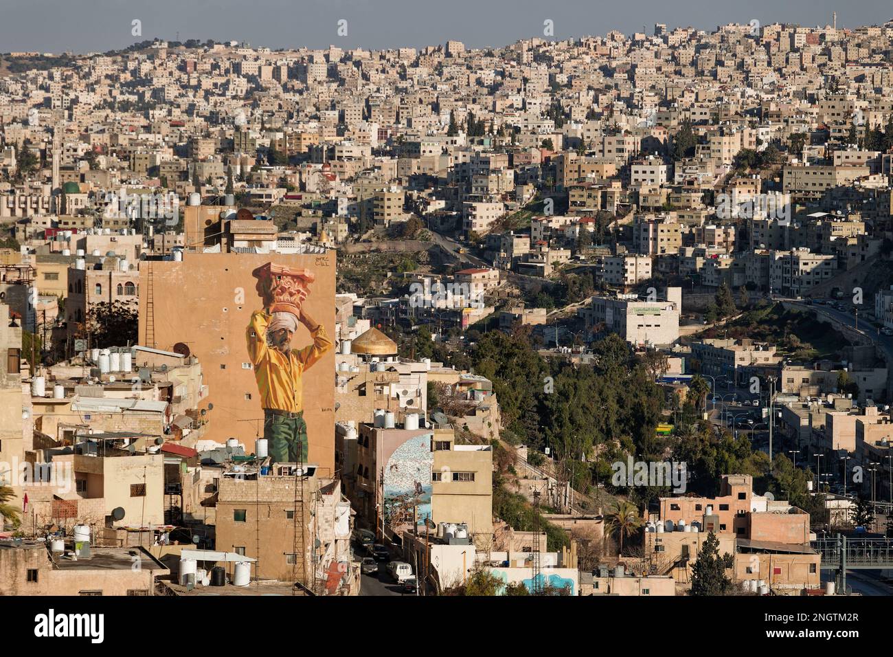 Street art ad Amman, Giordania. Credit: MLBARIONA/Alamy Stock Photo Foto Stock