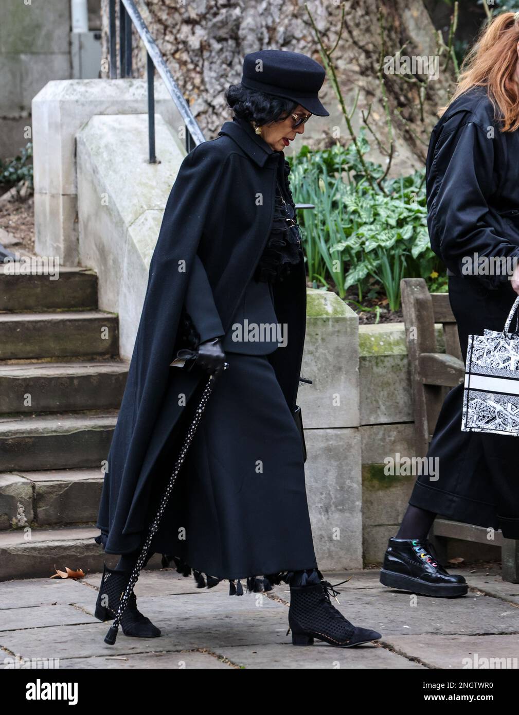 Bianca Jagger ha partecipato al Vivienne Westwood Memorial Service alla Southwark Cathedral di Londra. Foto Stock