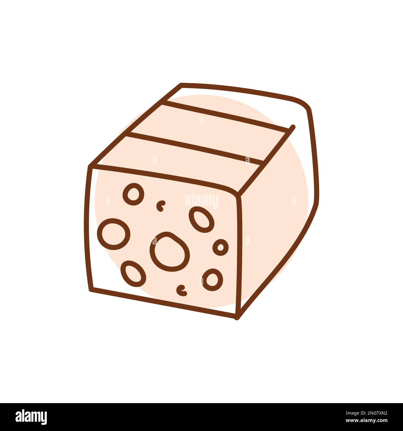 Icona della linea nera del formaggio Edam. Prodotto lattiero-caseario. Pittogramma per pagina web, app mobile, promo. Illustrazione Vettoriale
