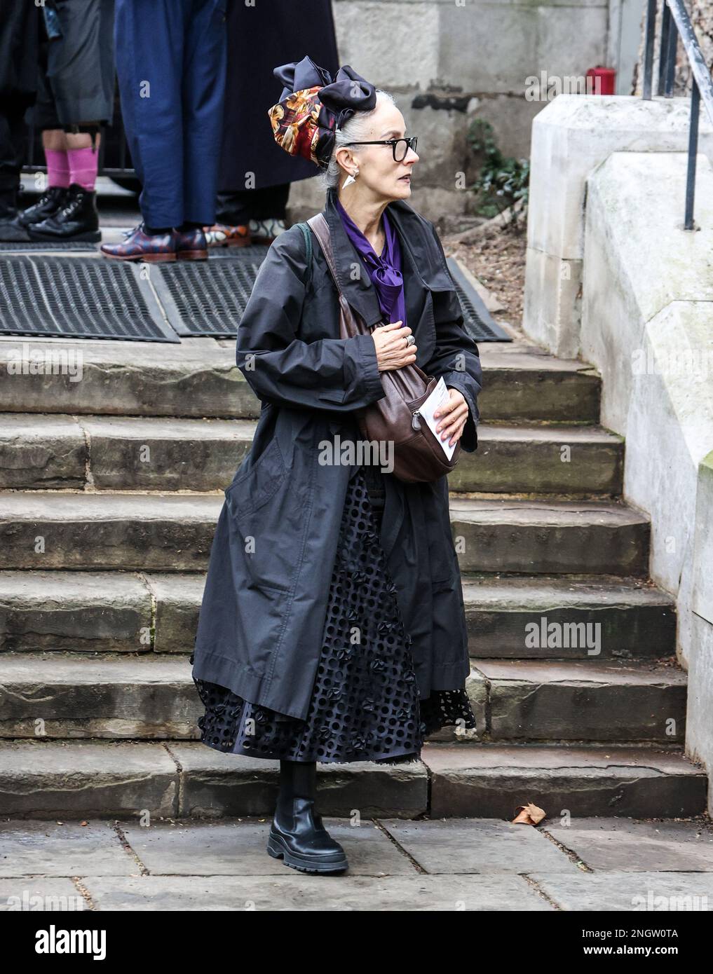 Londra, Regno Unito. 16th Feb, 2023. Caryn Franklin ha assistito al Vivienne Westwood Memorial Service presso la Southwark Cathedral di Londra. (Foto di Brett Cove/SOPA Images/Sipa USA) Credit: Sipa USA/Alamy Live News Foto Stock