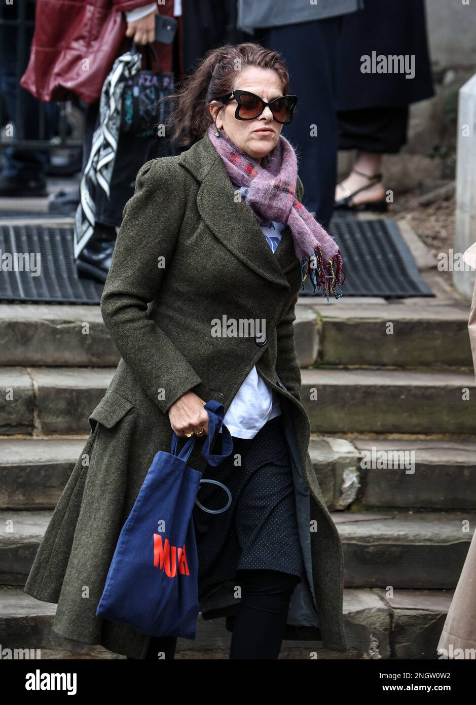 Londra, Regno Unito. 16th Feb, 2023. Tracey Emin ha partecipato al Vivienne Westwood Memorial Service presso la cattedrale Southwark di Londra. (Foto di Brett Cove/SOPA Images/Sipa USA) Credit: Sipa USA/Alamy Live News Foto Stock