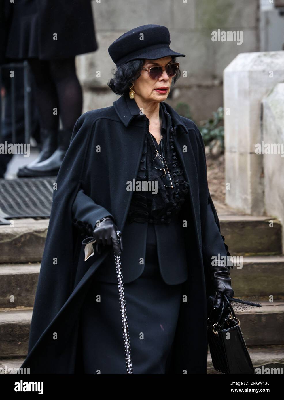 Londra, Regno Unito. 16th Feb, 2023. Bianca Jagger ha partecipato al Vivienne Westwood Memorial Service alla Southwark Cathedral di Londra. (Foto di Brett Cove/SOPA Images/Sipa USA) Credit: Sipa USA/Alamy Live News Foto Stock