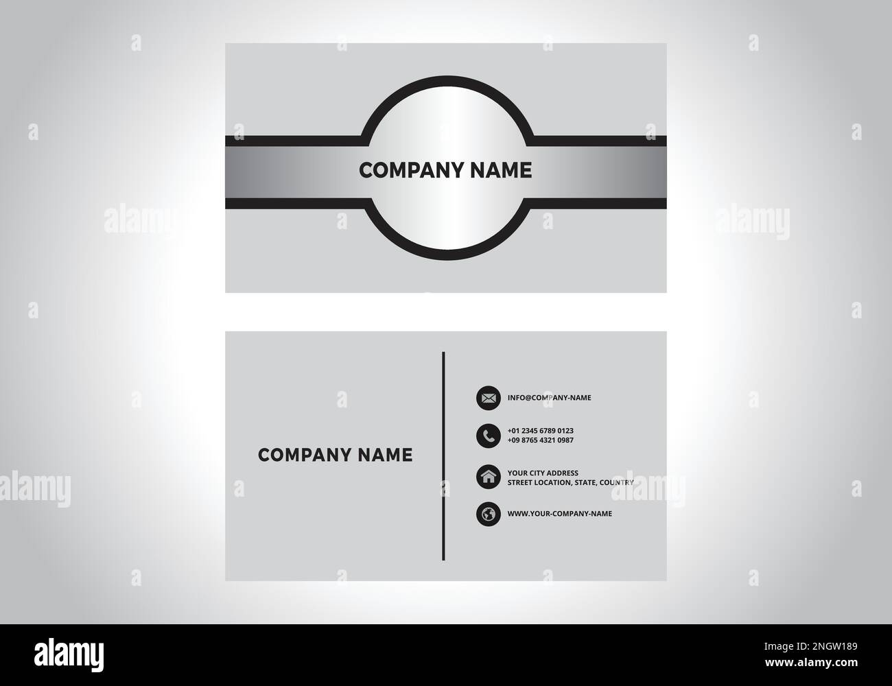 Business Card Design Illustrazione Vettoriale
