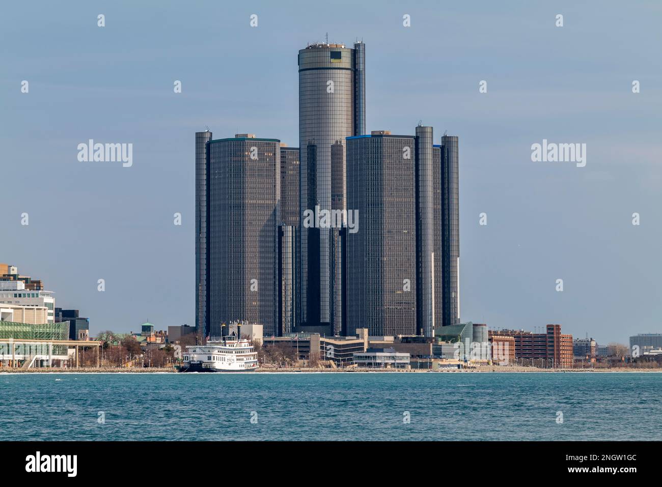 GM Building, Detroit, Michigan, Stati Uniti, America Foto Stock
