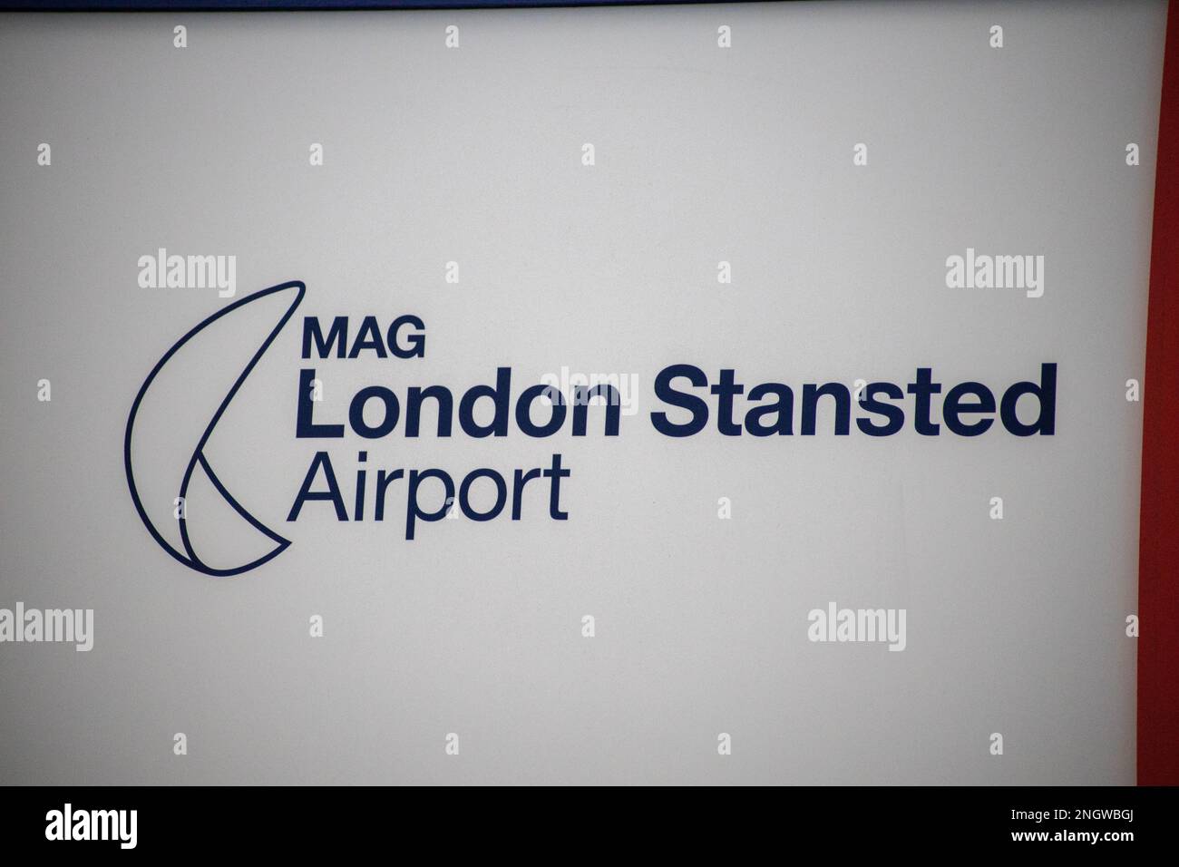 Aeroporto Stansted di Londra. Foto Stock