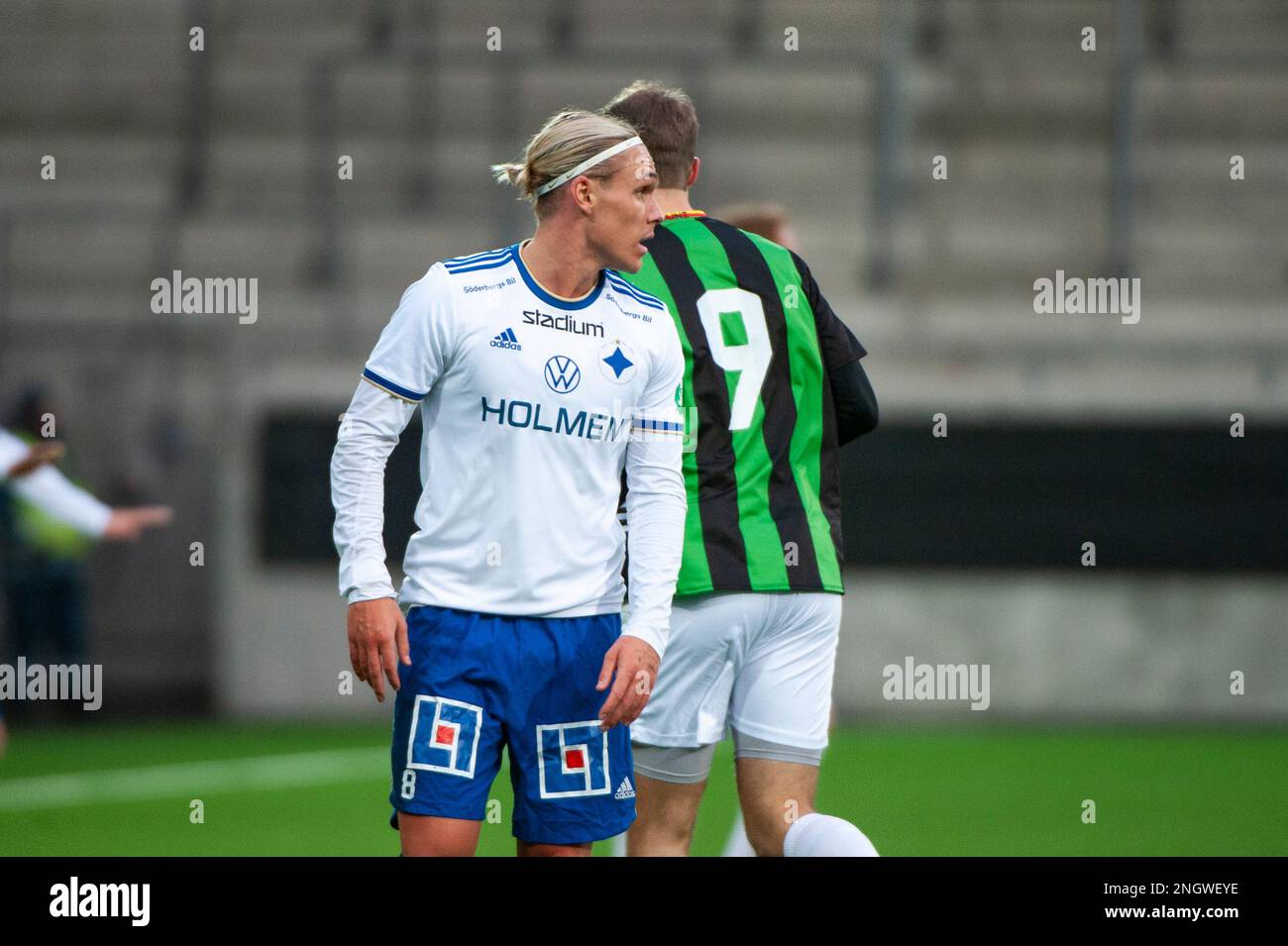 Goteborg, Svezia. 19th Feb 2023. Arnor Sigurdsson di Norrkoping durante la partita di Coppa svedese a gironi tra GAIS e IFK Norrkoping il 19 febbraio 2023 a Gothenburg. Credit: Oskar Olteus / Alamy Live News Foto Stock