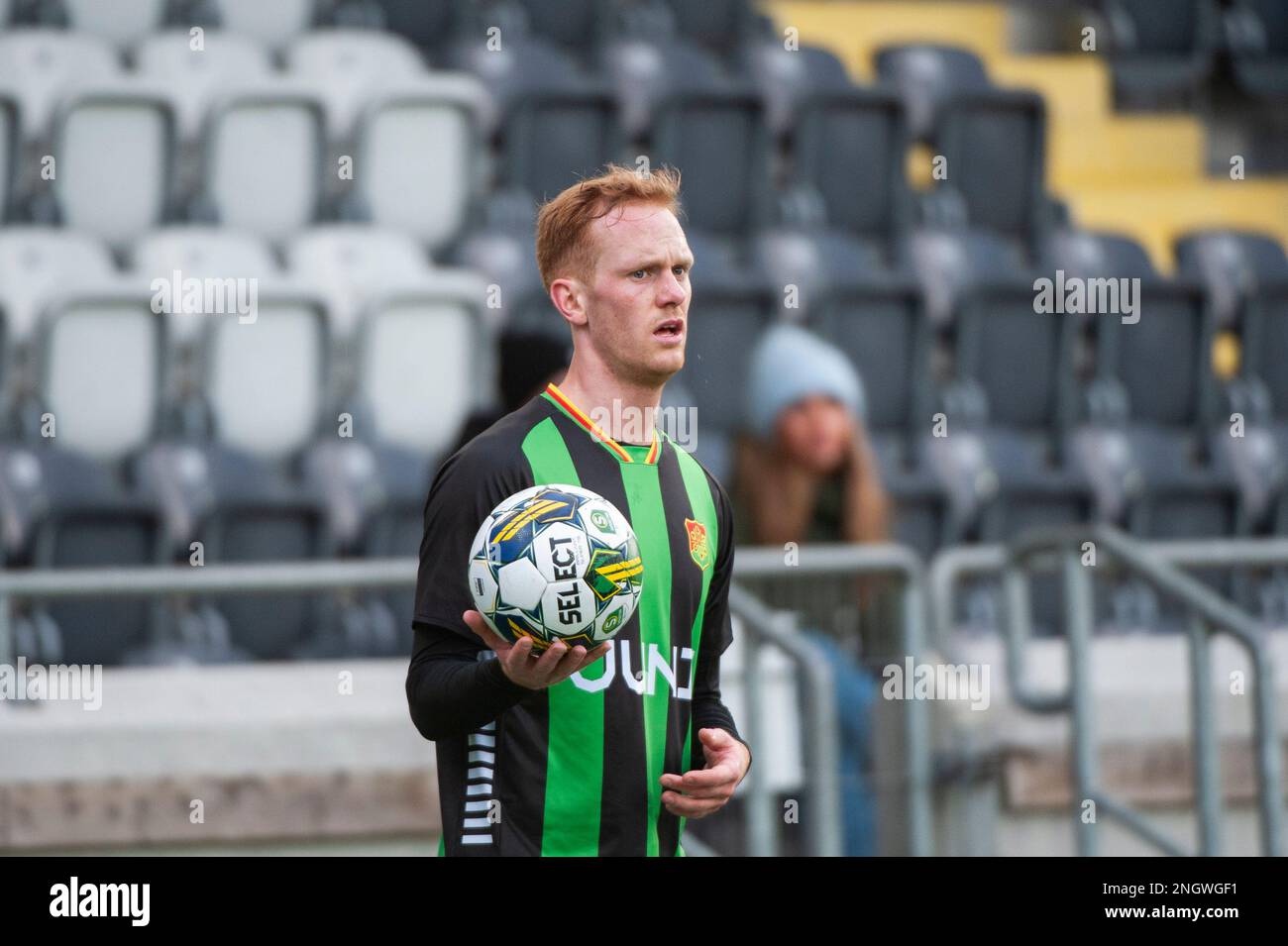Goteborg, Svezia. 19th Feb 2023. Viktor Kruger di GAIS durante la Coppa svedese di Gruppo Stage match tra GAIS e IFK Norrkoping il 19 febbraio 2023 a Gothenburg. Credit: Oskar Olteus / Alamy Live News Foto Stock