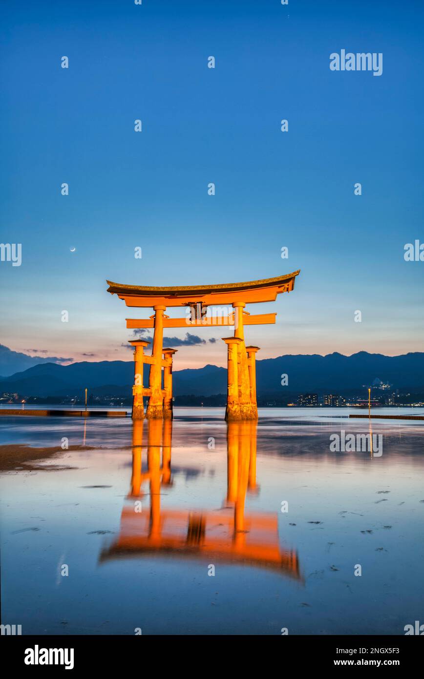 Itsukushima Miyajima Giappone Foto Stock