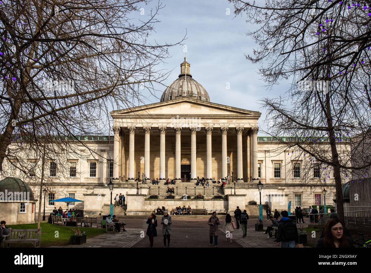 University College London, UCL Main Building o Wilkins Building a Londra, Inghilterra Foto Stock