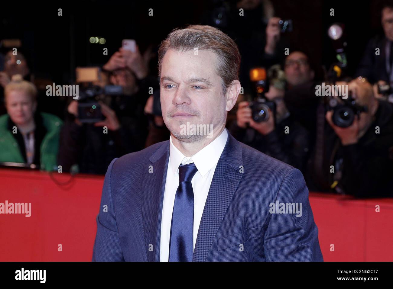 Matt Damon partecipa alla prima „Kiss the Future“ durante il 73rd° Festival Internazionale del Film di Berlino a Berlinale Palast il 19 febbraio 202 Foto Stock