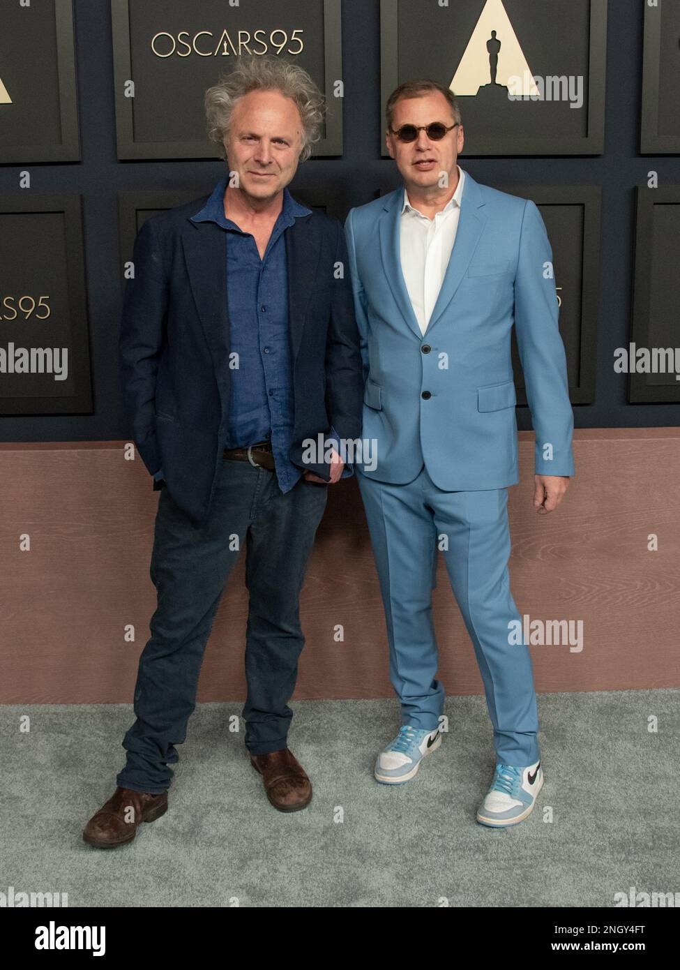 13 febbraio 2023, Beverly Hills, California, USA: Charlie Mackesy e Matthew Freud parteciperanno all'Academy Awards 2023 Oscar Nominee Luncheon. (Credit Image: © Billy Bennight/ZUMA Press Wire) SOLO PER USO EDITORIALE! Non per USO commerciale! Foto Stock