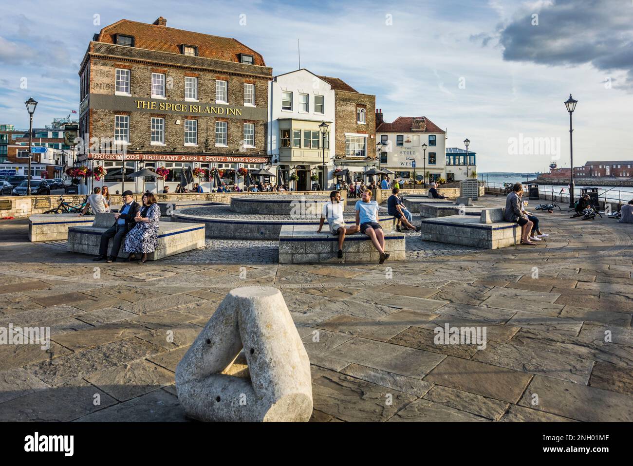 The Point at Old Portsmouth, Hampshire, South East England Foto Stock