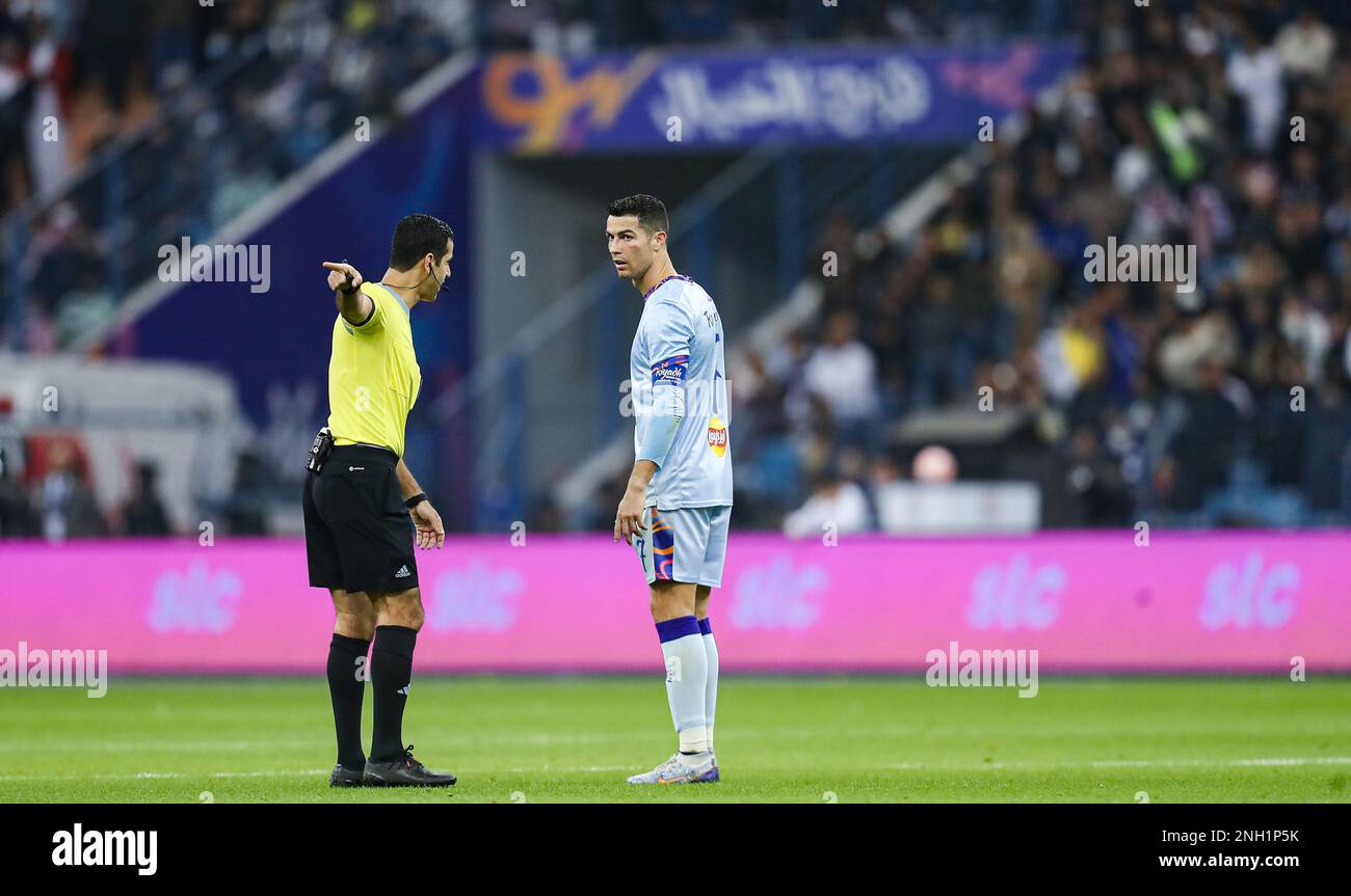 Cristiano Ronaldo in azione durante il Riyadh All-Star XI vs Paris Saint-Germain FC allo Stadio King Fahd il 19 gennaio 2023 a Riyadh, Arabia Saudita. Foto di Stringer/Power Sport Images Foto Stock