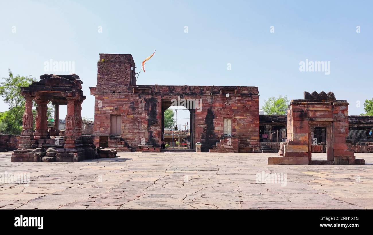 Ingresso del Tempio di Nilkantheshwara, Udaipur, Vidisha, Madhya Pradesh, India. Foto Stock