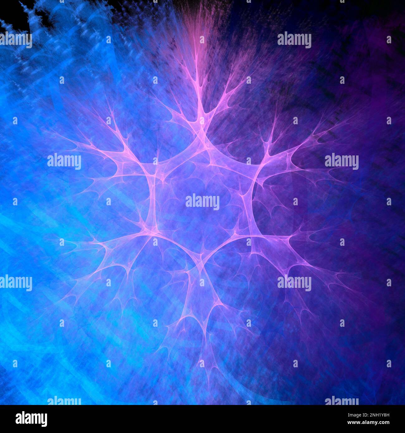 Neuron con dendriti, illustrazione concettuale Foto Stock
