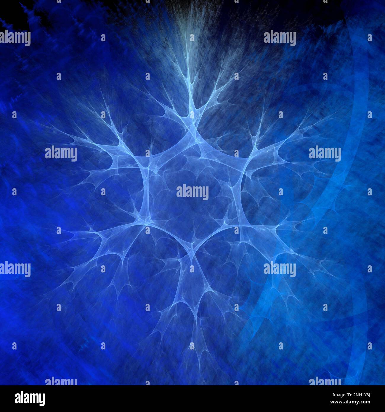 Neuron con dendriti, illustrazione concettuale Foto Stock