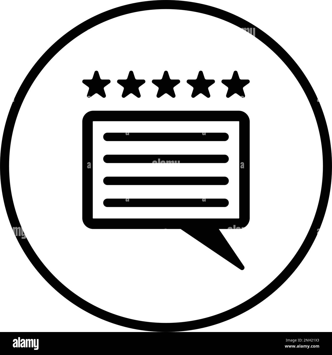 Valutazione, Feedback disegno icone modello illustrazione vettoriale per grafica e web design o per scopi commerciali. Illustrazione Vettoriale