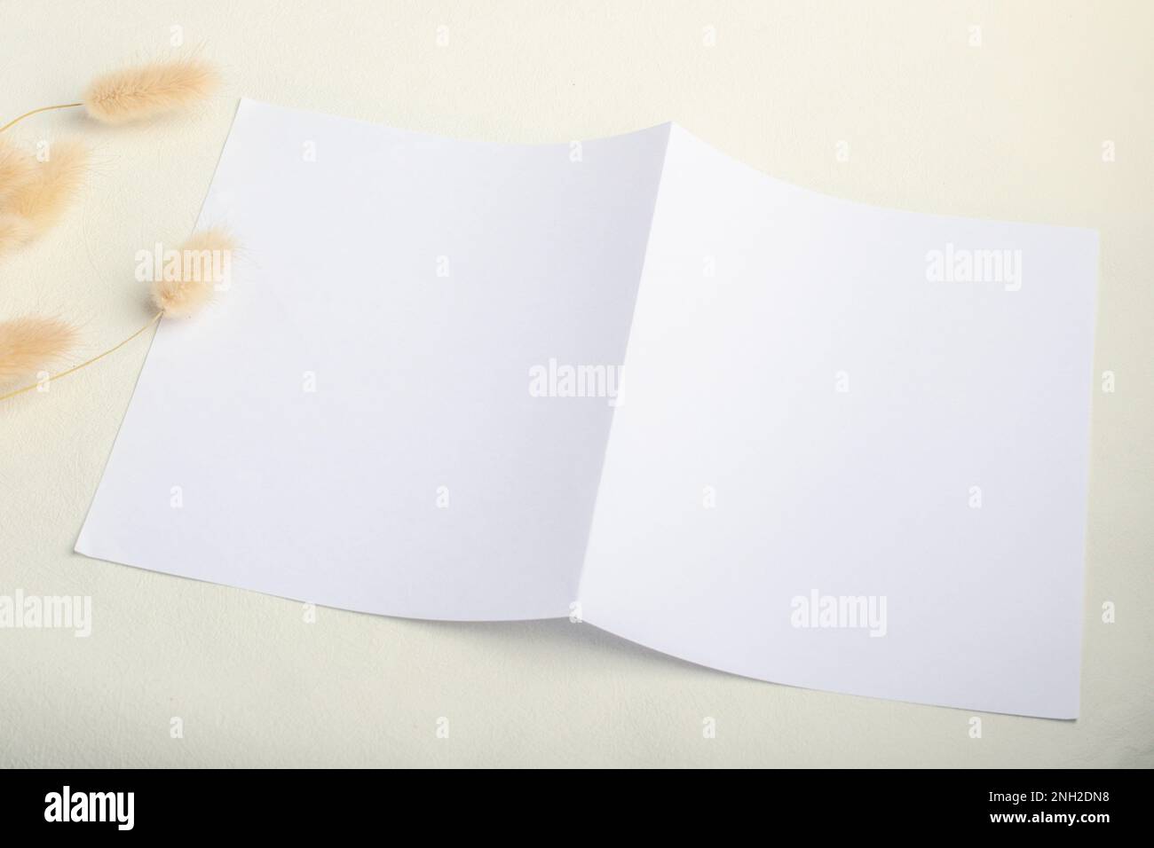 White paper mockup per testo o design Foto Stock