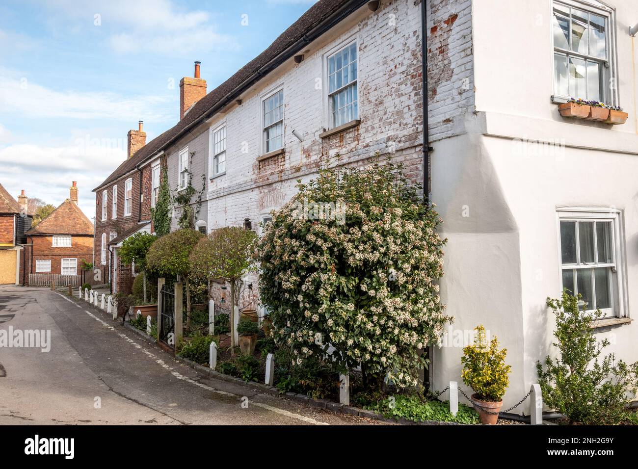 Elham, 19th 2023 febbraio: Il villaggio di Elham nel Kent Foto Stock