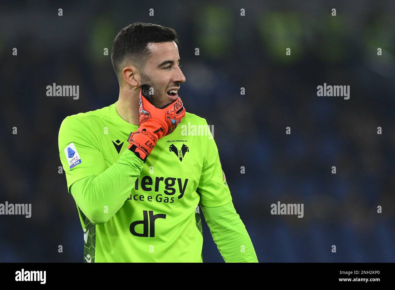 Lorenzo Montipo di Hellas Verona F.C. durante il 23th° giorno del