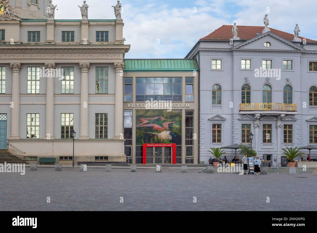 Museo di Potsdam presso la Piazza del mercato Vecchio - Potsdam, Brandeburgo, Germania Foto Stock