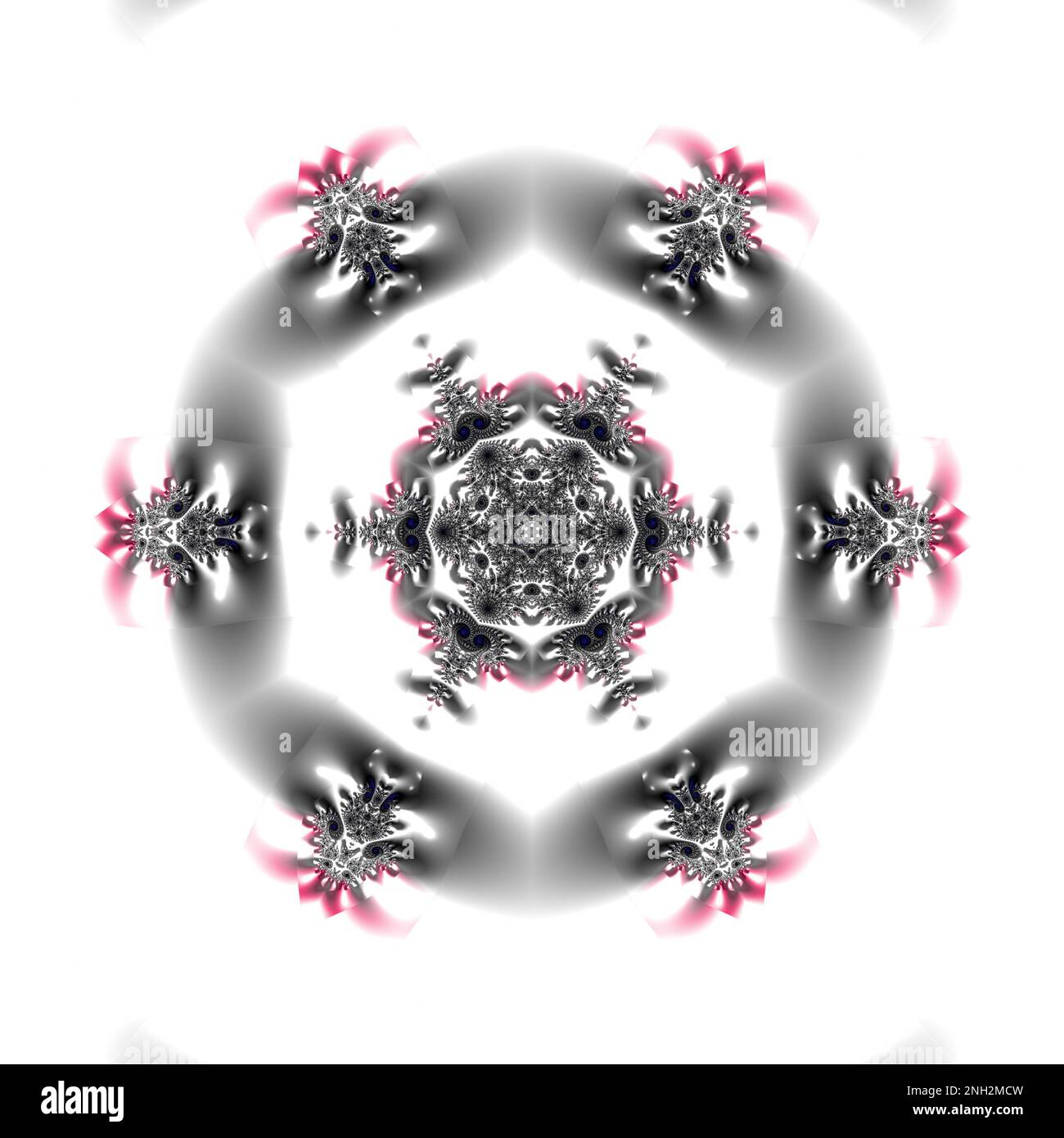 Sfondo frattale astratto. Carta da parati Rainbow, perlescente. Ornamento a geometria digitale. Esplosione di colore ENERGY.decorative e magiche esoteriche s. Foto Stock