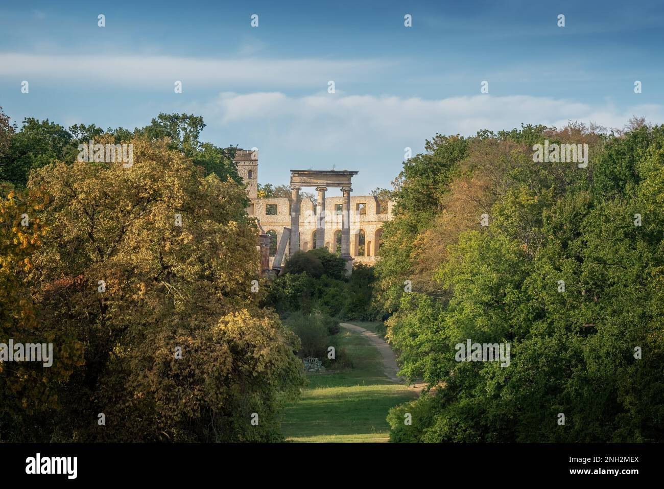 Ruinenberg Hill al parco di Sanssouci - Potsdam, Brandeburgo, Germania Foto Stock