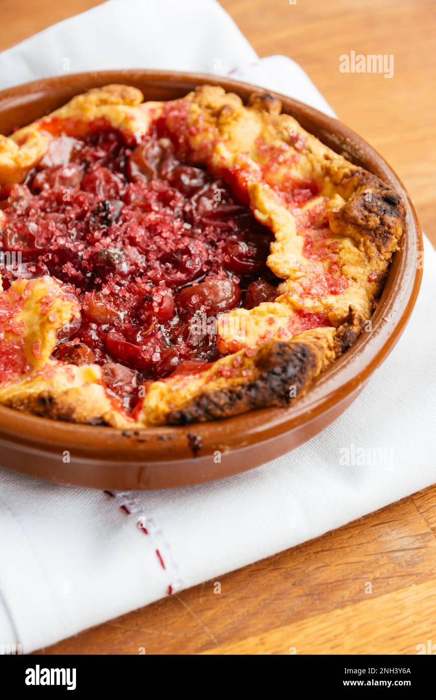 Gallette di mirtillo rosso polenta fatte in casa Foto Stock