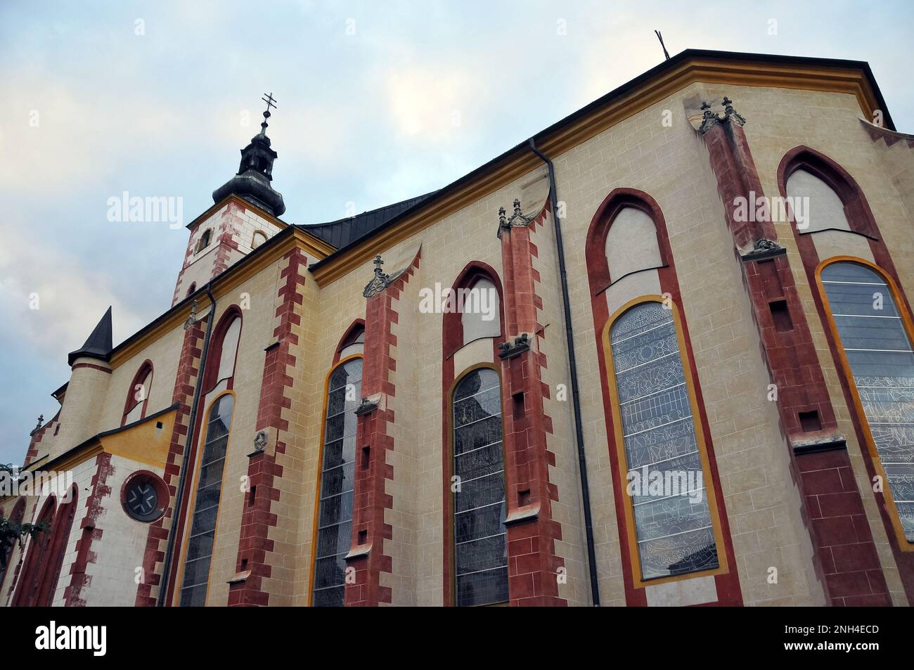 Chiesa dell'Assunzione della Beata Vergine Maria, Kostol Nanoebovzatia Panny Márie, Banská Bystrica, Besztercebánya, Slovacchia, Slovensko, Europa Foto Stock