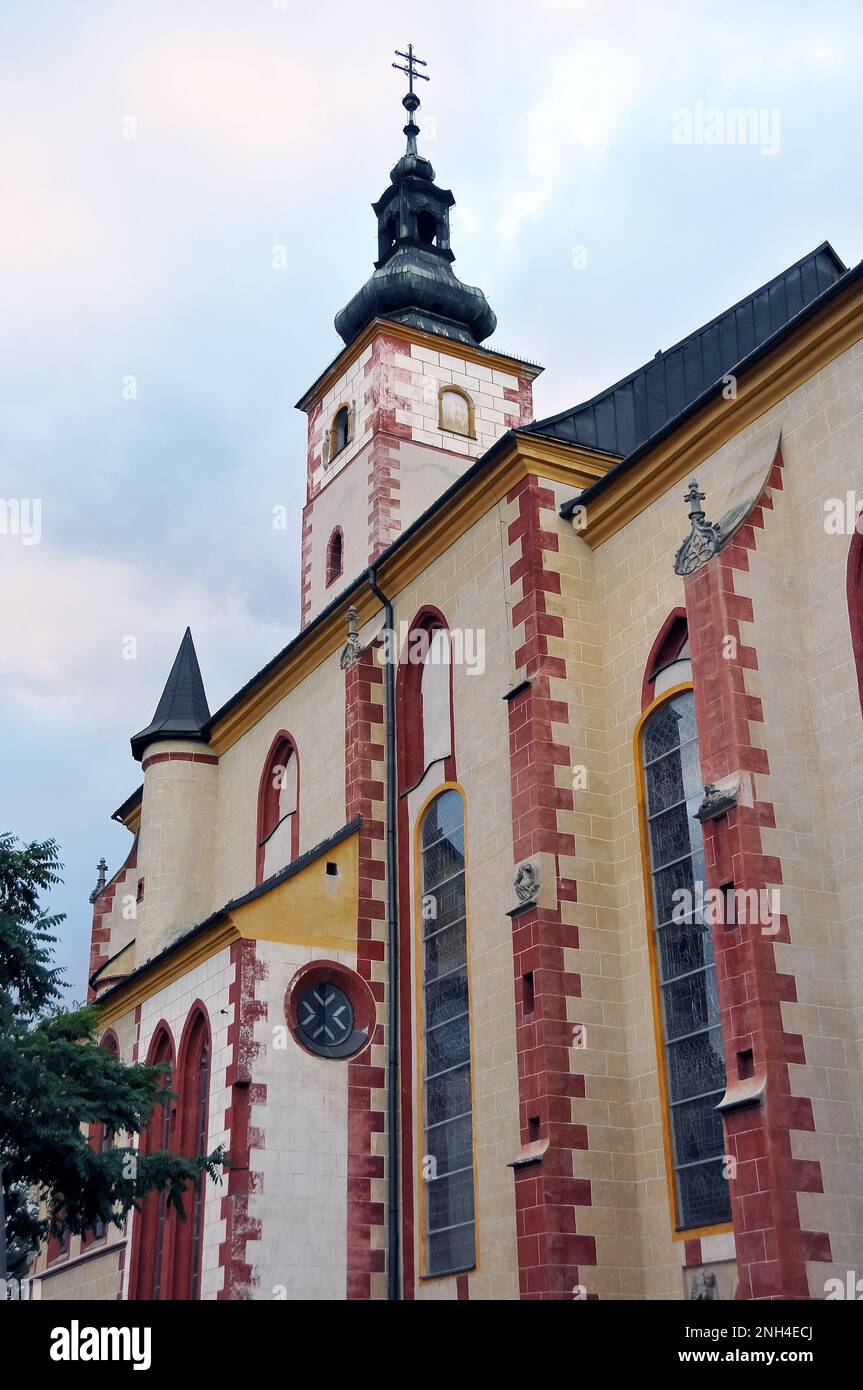 Chiesa dell'Assunzione della Beata Vergine Maria, Kostol Nanoebovzatia Panny Márie, Banská Bystrica, Besztercebánya, Slovacchia, Slovensko, Europa Foto Stock