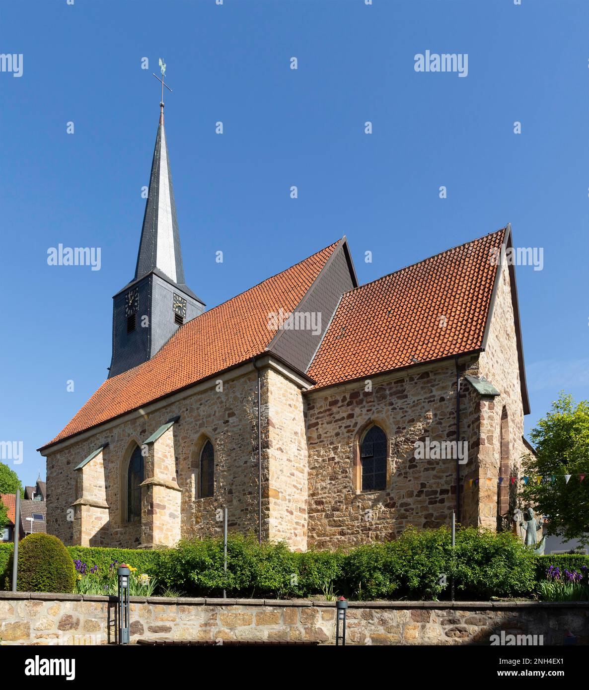 St Chiesa cattolica di Nicholas, Bad Iburg, bassa Sassonia, Germania Foto Stock