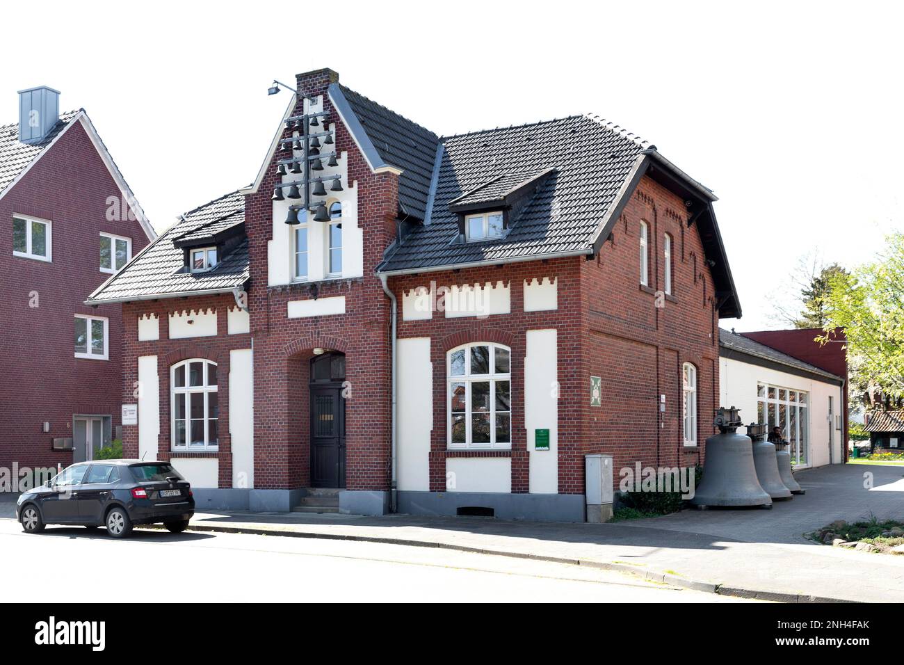 Ex stazione di polizia, oggi museo della campana, Gescher, Muensterland, Renania settentrionale-Vestfalia, Germania Foto Stock