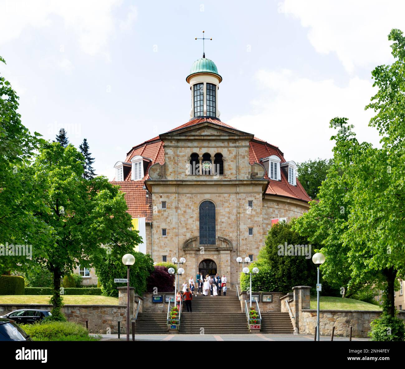 Monastero di Ohrbeck e Centro educativo Cattolico, Holzhausen, Georgsmarienhuette, bassa Sassonia, Germania Foto Stock
