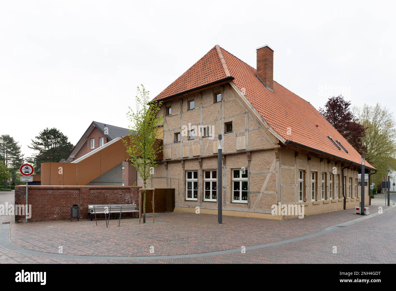 Ex residenza dell'imprenditore Palz, successivamente casa doganale, oggi casa dell'ufficio onorario, Senden, Muensterland, Renania settentrionale-Vestfalia Foto Stock