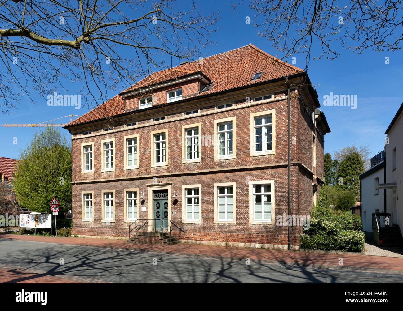 Ex casetta dei forestatori, Velen, Muensterland, Renania settentrionale-Vestfalia, Germania Foto Stock