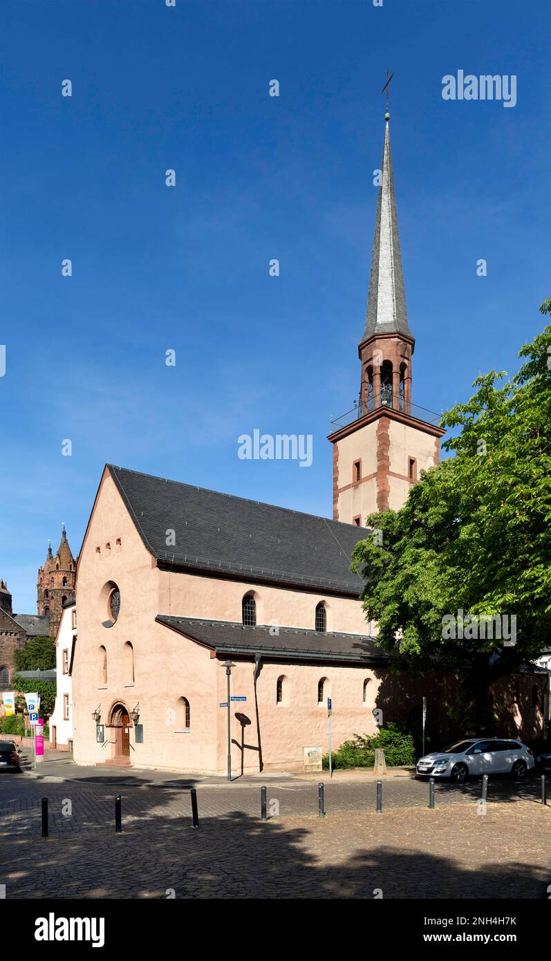 Chiesa protestante di Magnus, Worms, Renania-Palatinato, Germania Foto Stock