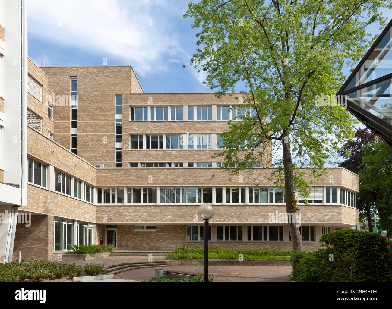 Scuole commerciali, Ibbenbueren, Renania settentrionale-Vestfalia, Germania Foto Stock