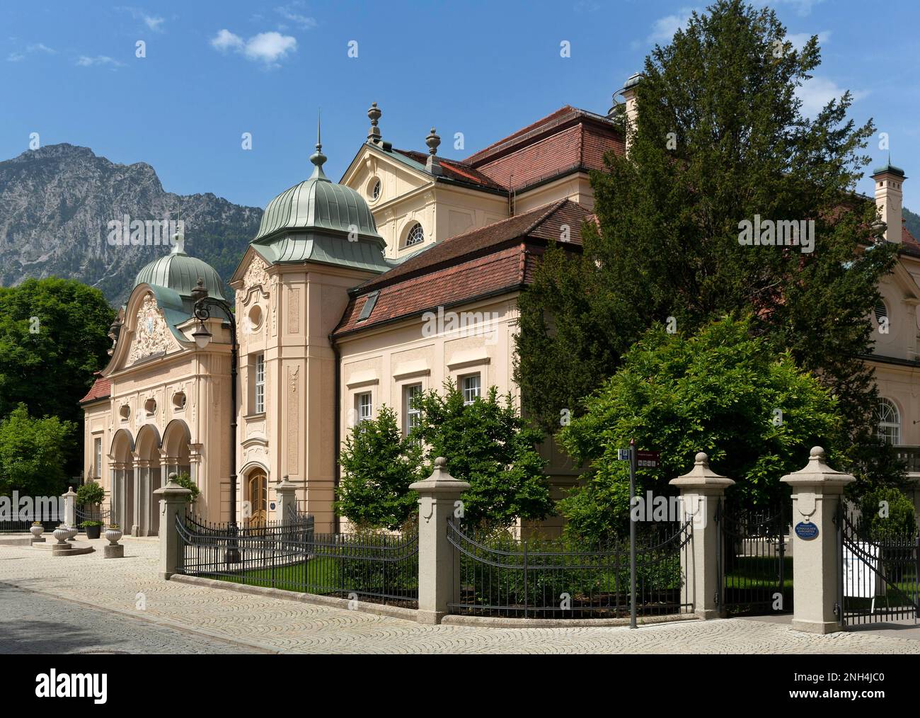 Royal spa house o state spa house, oggi centro congressi, Bad Reichenhall, alta Baviera, Baviera, Germania Foto Stock