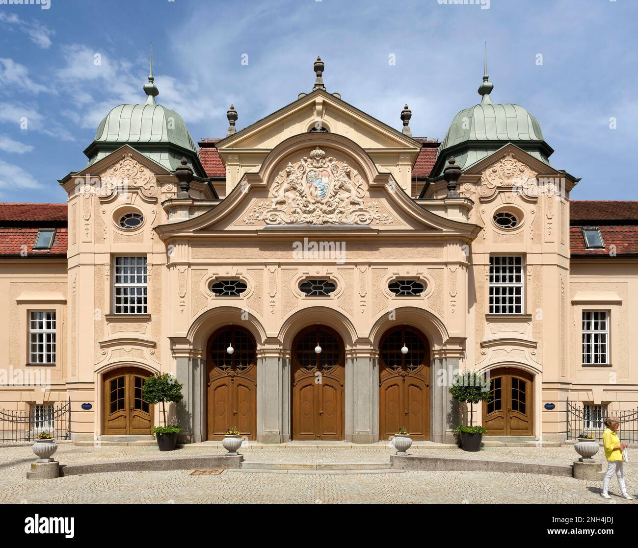 Royal spa house o state spa house, oggi centro congressi, Bad Reichenhall, alta Baviera, Baviera, Germania Foto Stock